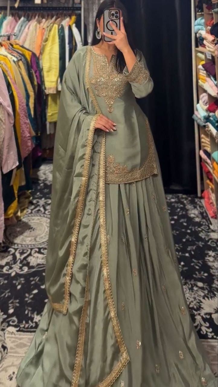 LEHENGA TOP INDIAN BOLLYWOOD WEDDING PARTY PAKISTANI WEAR READYMADE