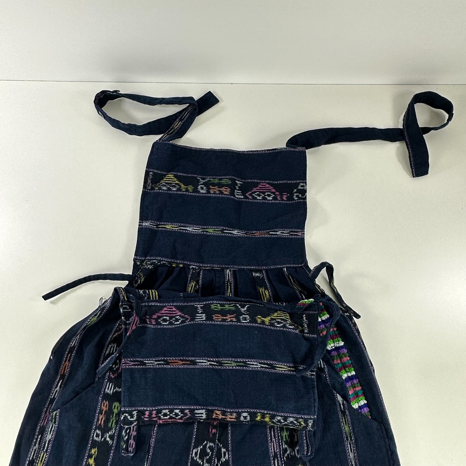 Vtg Romper Womens Small Huipil Embroider Floral Overalls Jumper Jumpsuit Boho