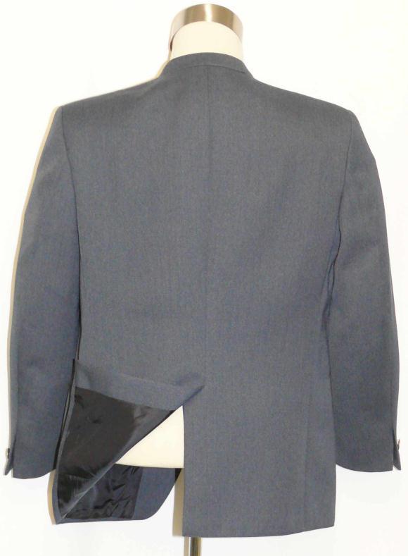 WOOL Over Coat JACKET Men German Trachten EMBROIDERY Western SPORT Suit BLUE L