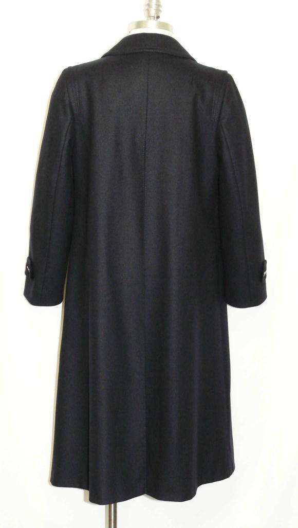 BLUE WOOL Over Coat Winter JACKET Long Women Julius Lang German B40″ 10 M