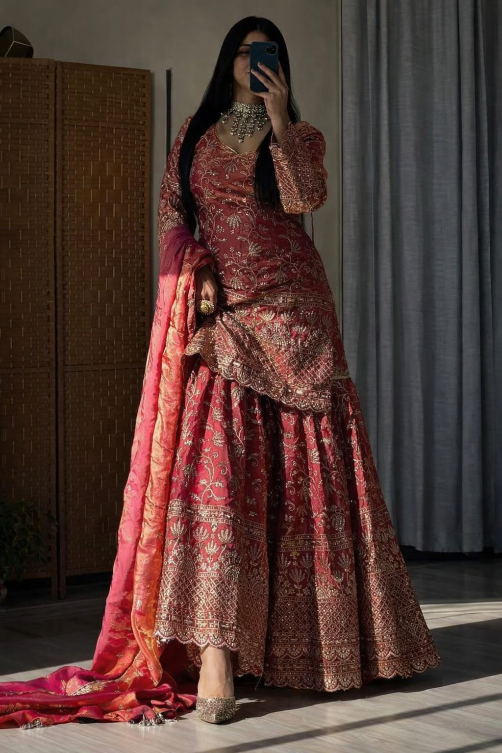 Pakistani Salwar Kameez Ready To Wear Fancy Palazzo Suit Party Bollywood Wedding