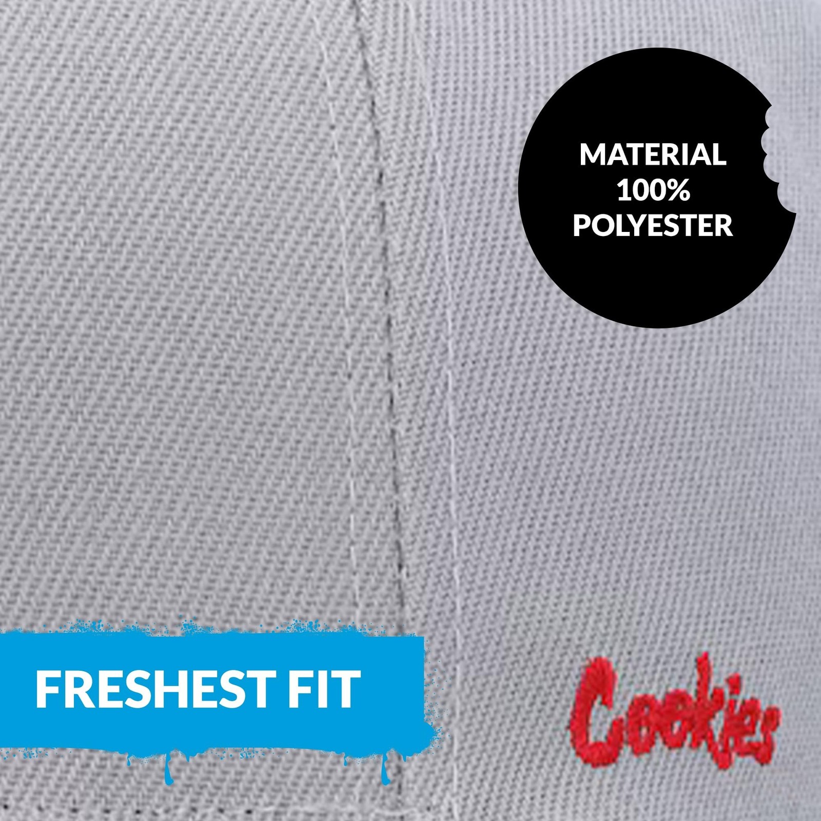 COOKIES C-BITE Twill Snapback Cap –Embroidered Logo, Streetwear Hat, Adjus
