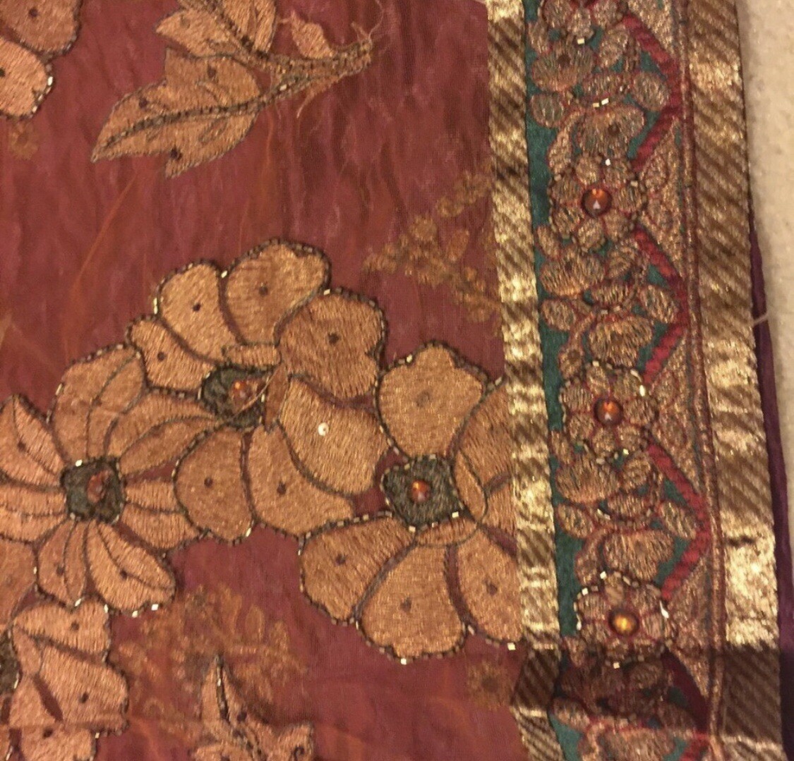 Gorgeous Half Net Half Tussar Silk Saree Sari