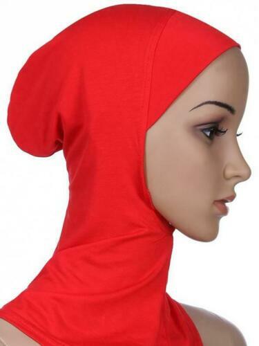 Muslim Neck Cover Pull-onHead scarf Inner Hijab Cap Islamic Underscarf Ninja hat