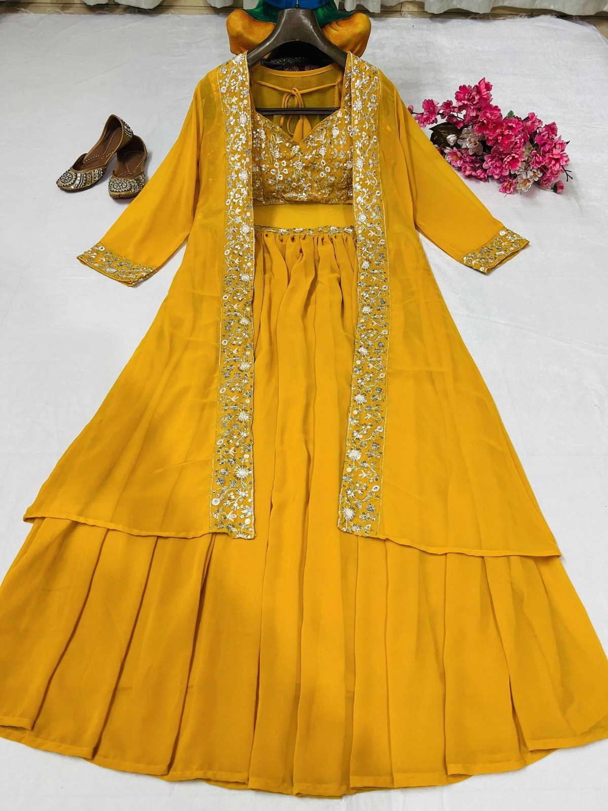 LEHENGA CHOLI INDIAN BOLLYWOOD WEDDING PARTY PAKISTANI WEAR READYMADE