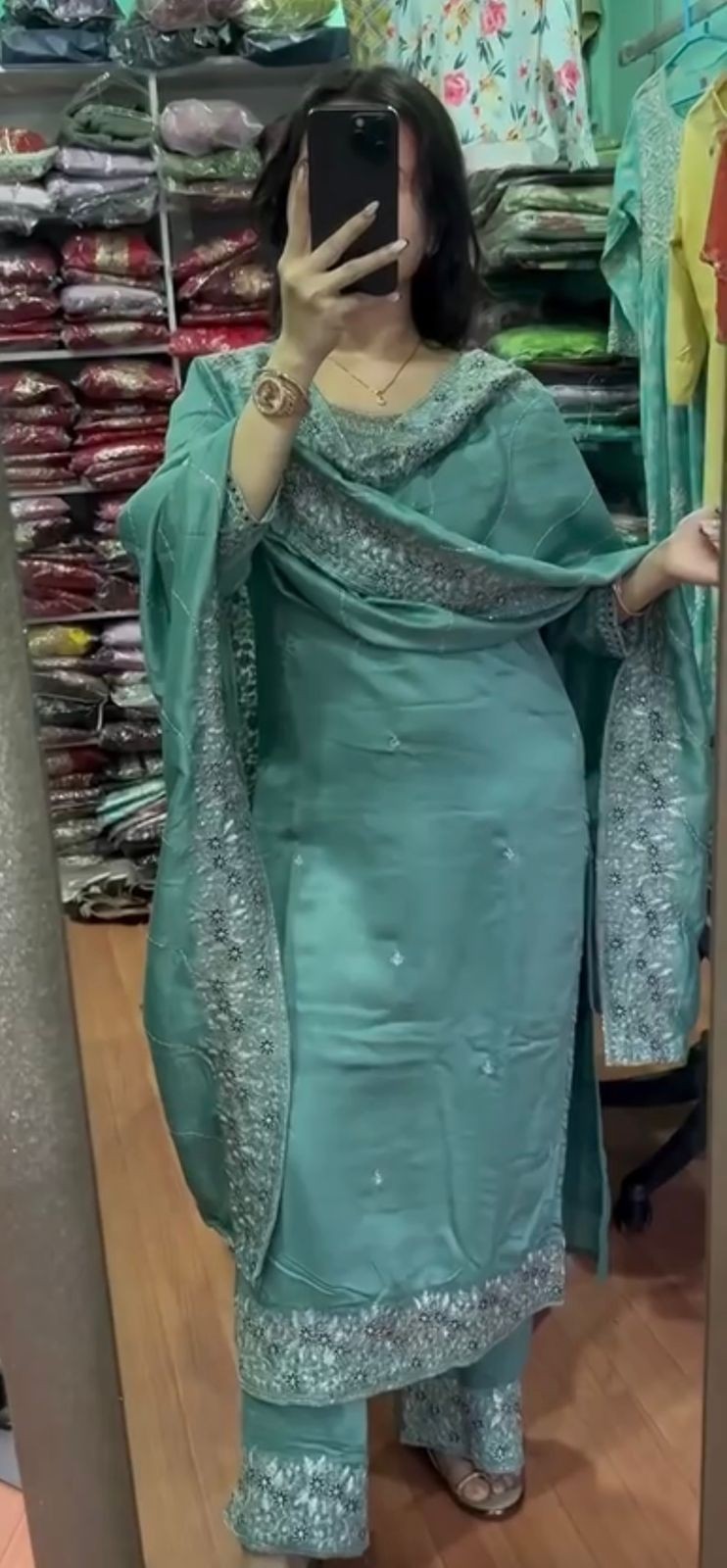 Indian Pakistani Salwar Kameez Set pants Kurti Dupatta Kurta Women Dress Suit