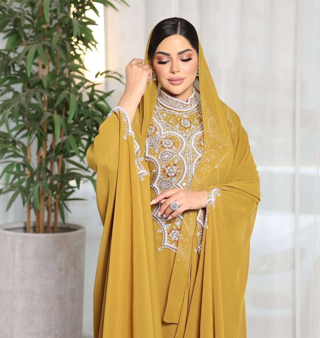 Arabic Isamic Clothing Womens Kaftan Abaya Islamic Clothing Beaded Kaftan