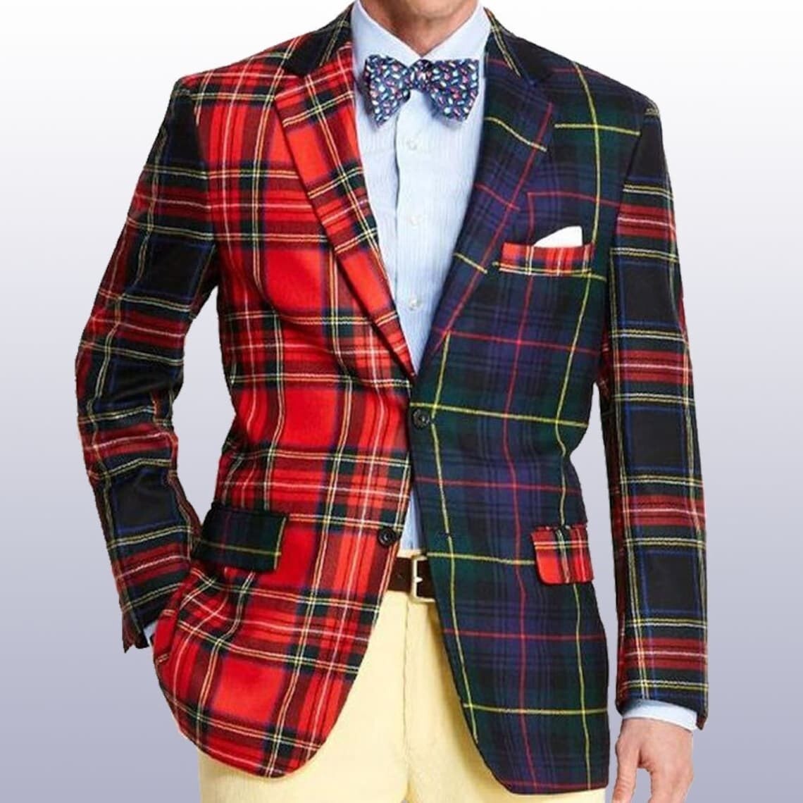 Men’s Modern Tartan Jacket Fashion Tartan Coat – Scottish Wedding