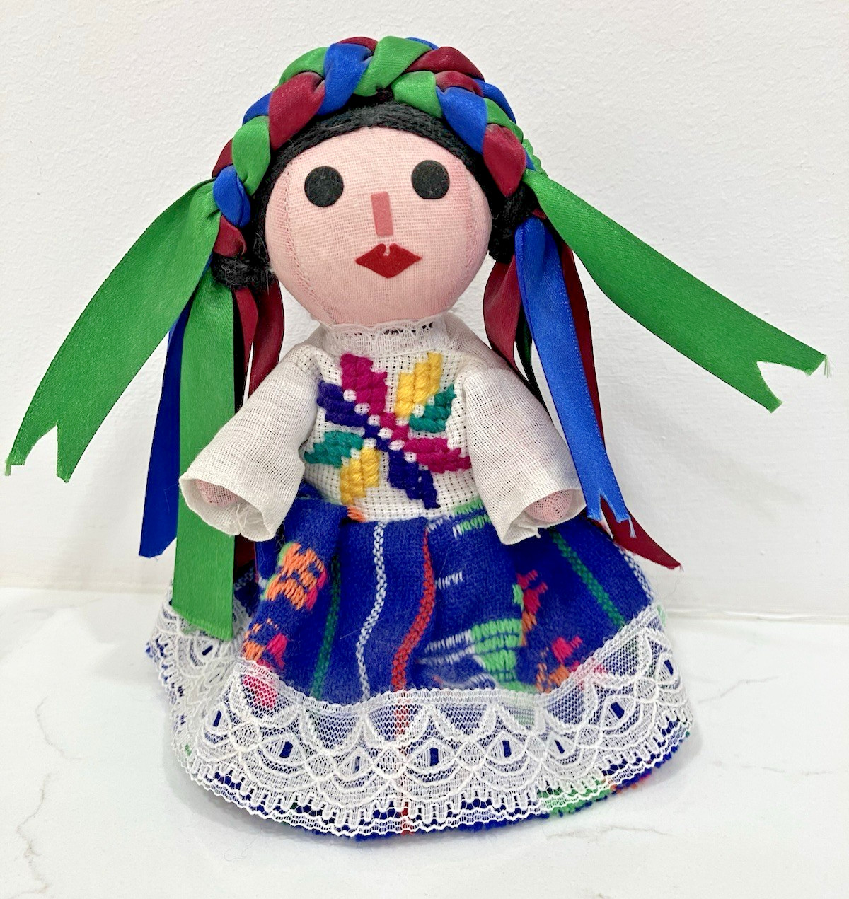 Handmade 8″ Mexican Rag Doll – Lele Maria Doll – Muñeca Maria Mexicana