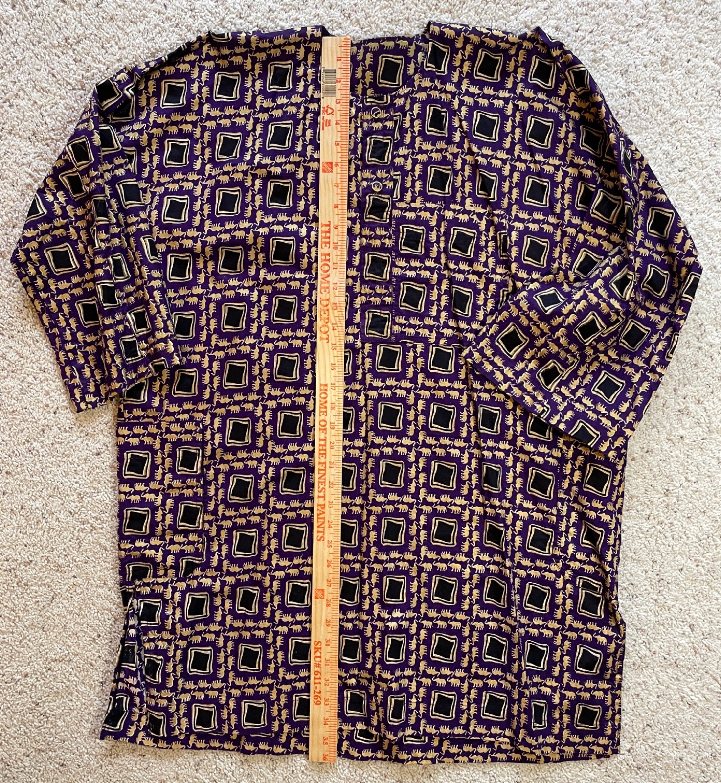 African Print Dashiki Shirt and Pants Set – Benin – GOLD ELEPHANTS