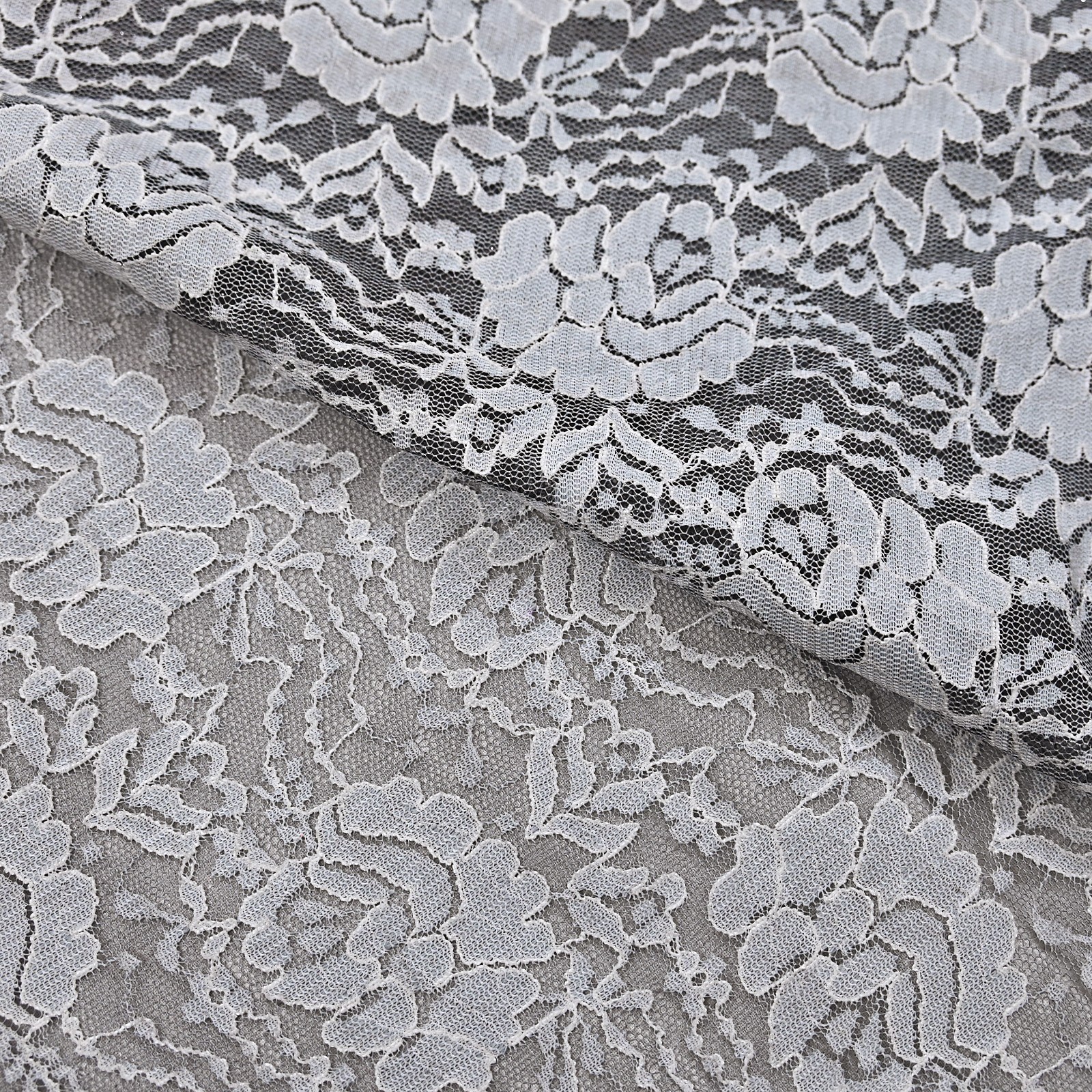 Vintage Gray Net Saree Heavy Hand Embroidery 5.5 Yards Soft Mesh Fabric