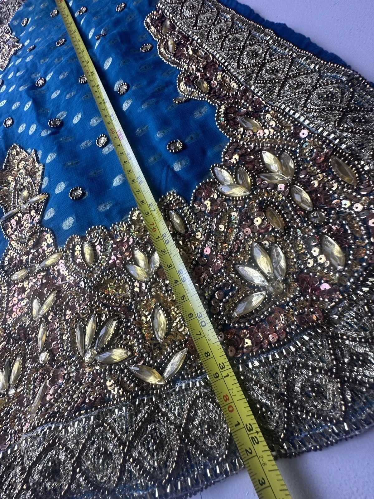 Tunic/Kurti Embellished Ocean Blue Size S/M