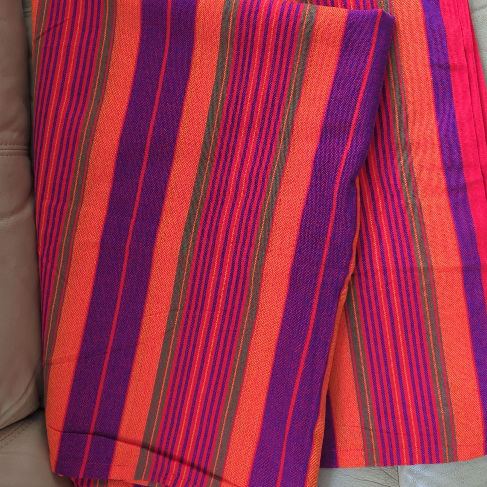Original Kenya Maasai/Masai Multi-colored Shuka blanket-Masai Maasai 76″x58″