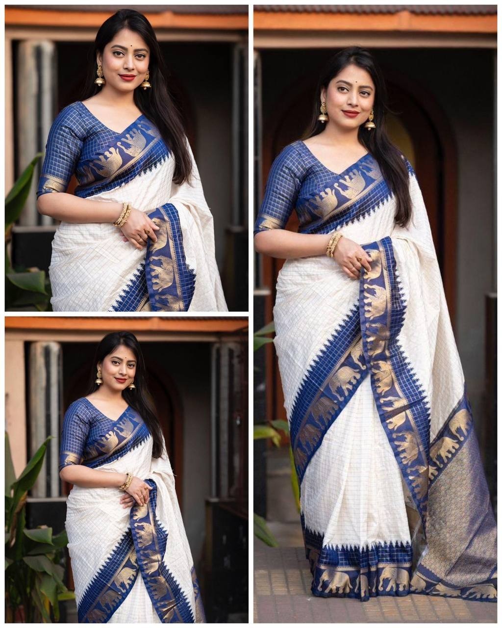 Bollywood Style Designer Silk Saree With Blouse South Indian Bridal Party Wear