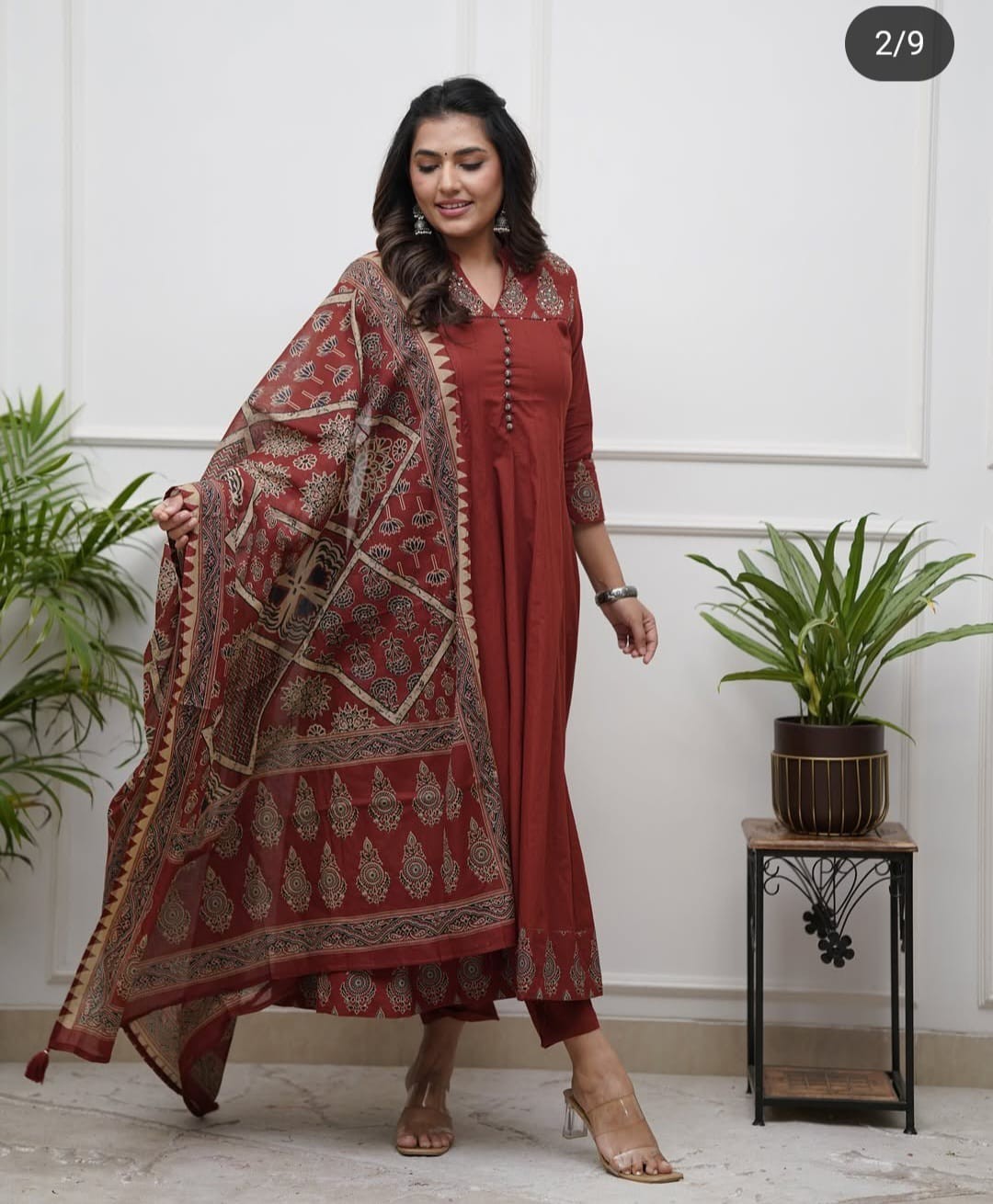 Wedding Party Anarkali Kurta Pant With Dupatta Set Ready To Wear Salwar Kameez