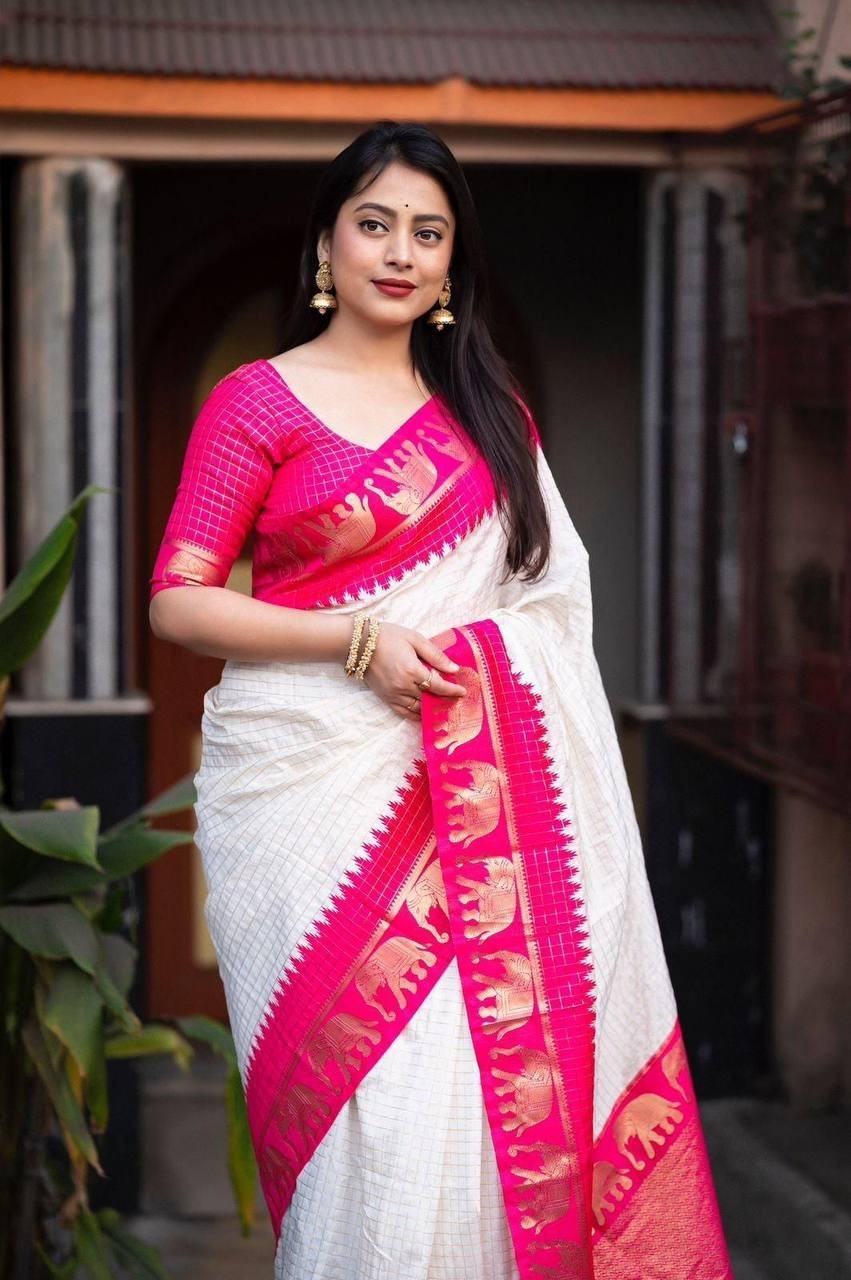 Bollywood Wedding Wear Silk Pink Saree With Blouse Indian Designer Bridal Sari