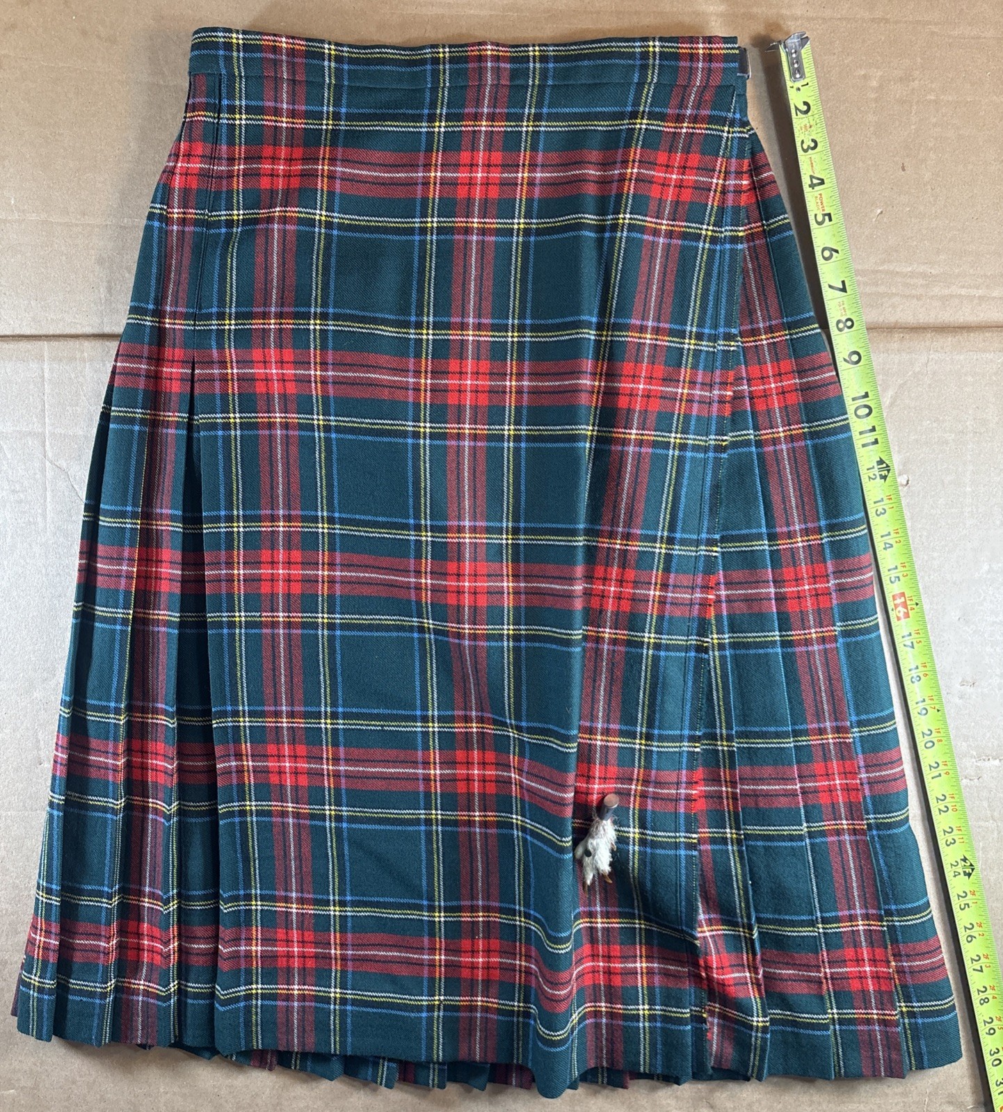Wool Tartan Pleated Kilt Deans As 16 Made In Scotland Skirt 17G14