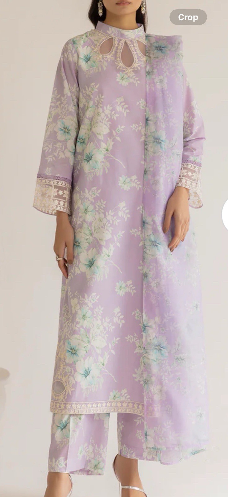 Pakistani Women Girls Shalwar Kameez Dupatta Spring Summer Medium Lawn 3 Pc
