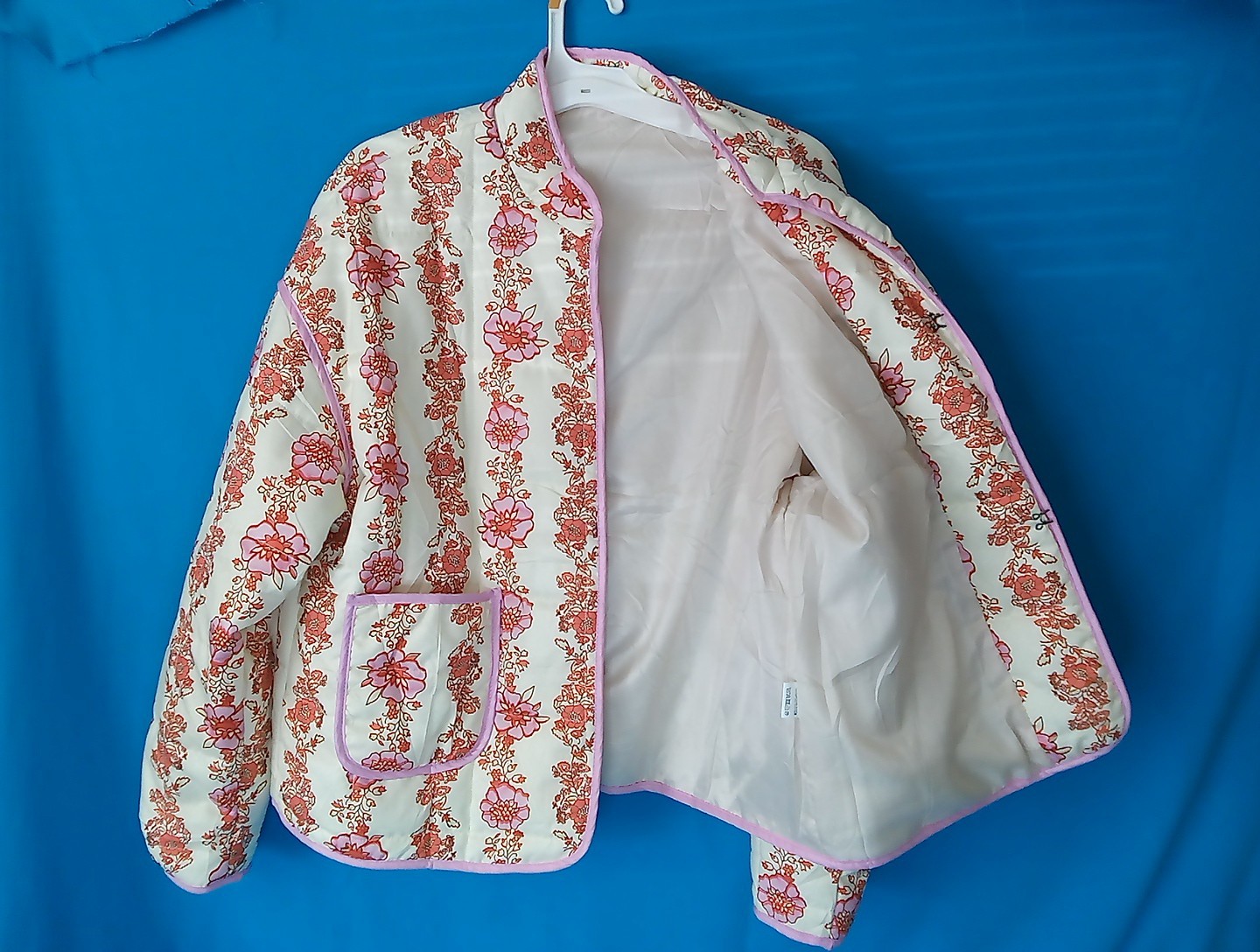 Oriental Chloe Quilted Floral Jacket Size S unbranded Free shipping