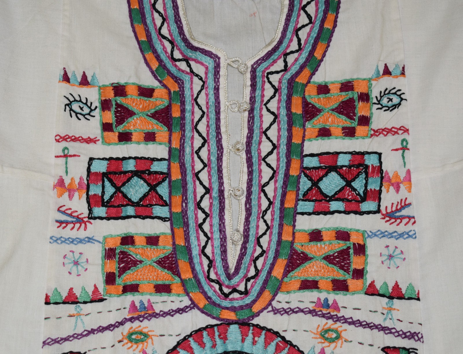 Siwa Bedouin Tunic-Hand stitched Boho ethnic gypsy nomad Tunic