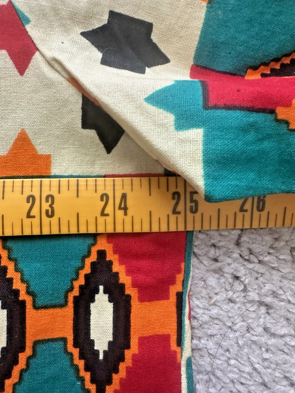 African Ankara Kente Print Men’s Shirt, Size Large
