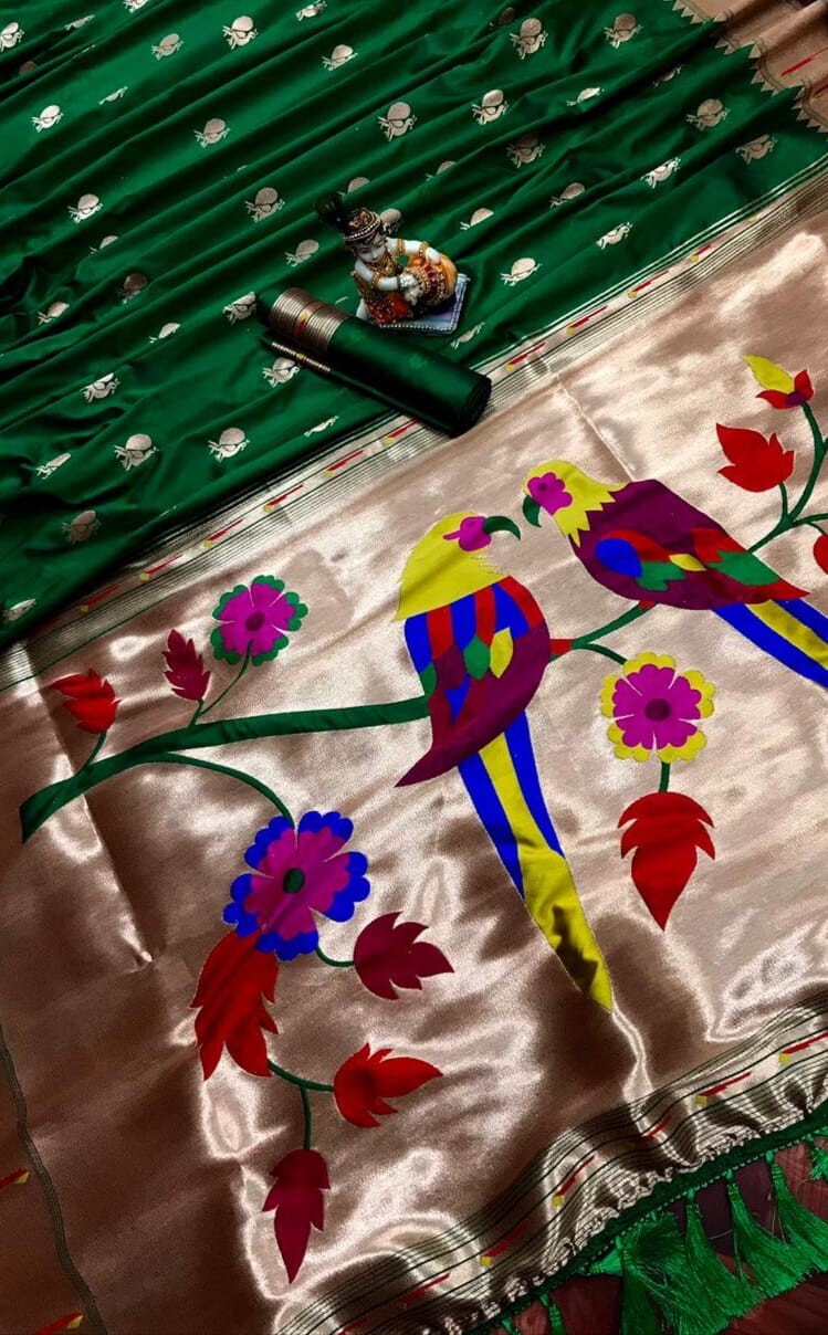 Sari Women Pure Banarasi Silk Saree Kanjivaram Style Saree With Blouse Piece -N1