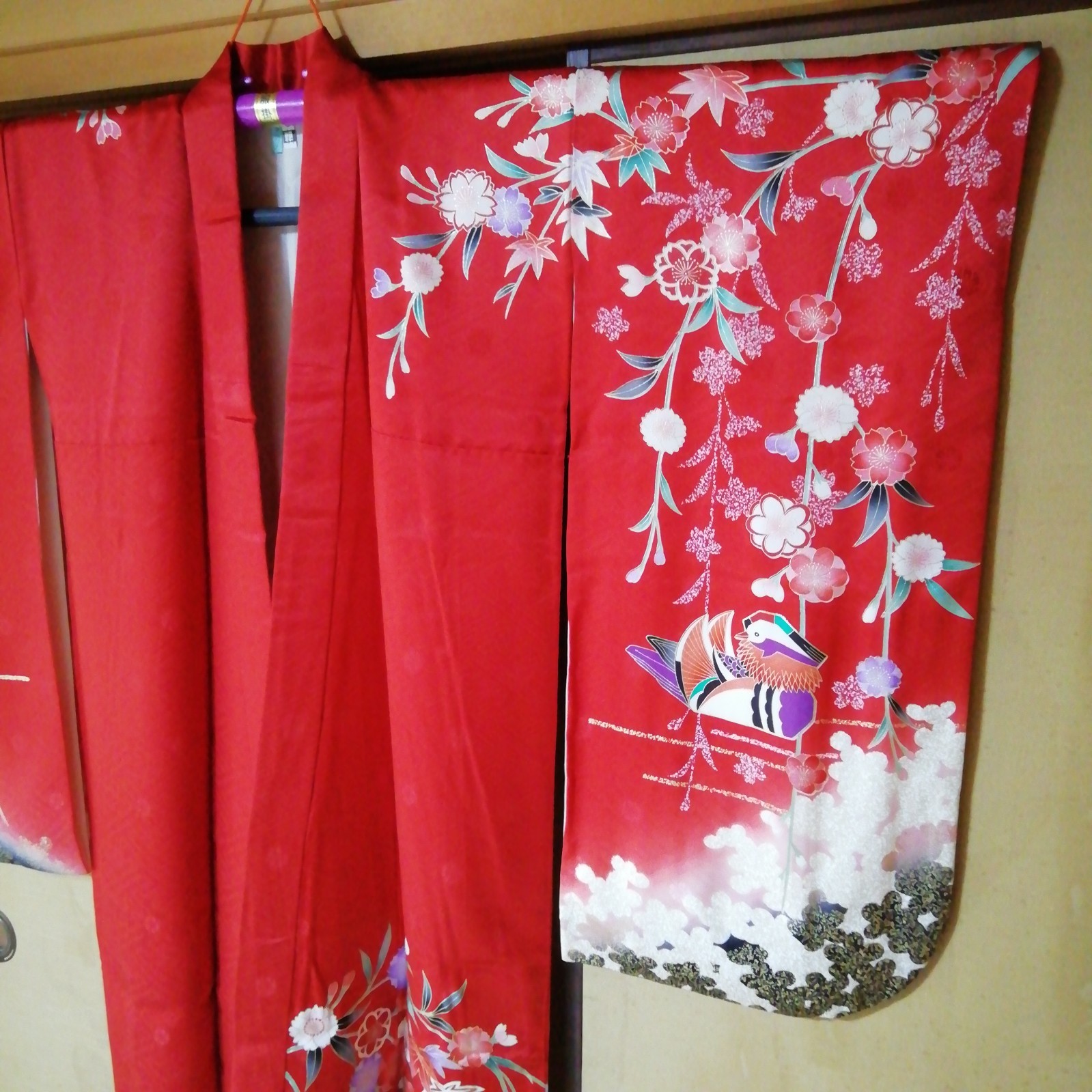Japanese Kimono For children 30 years ago 300,000 yen Vintage 50.39inch Kids JPN
