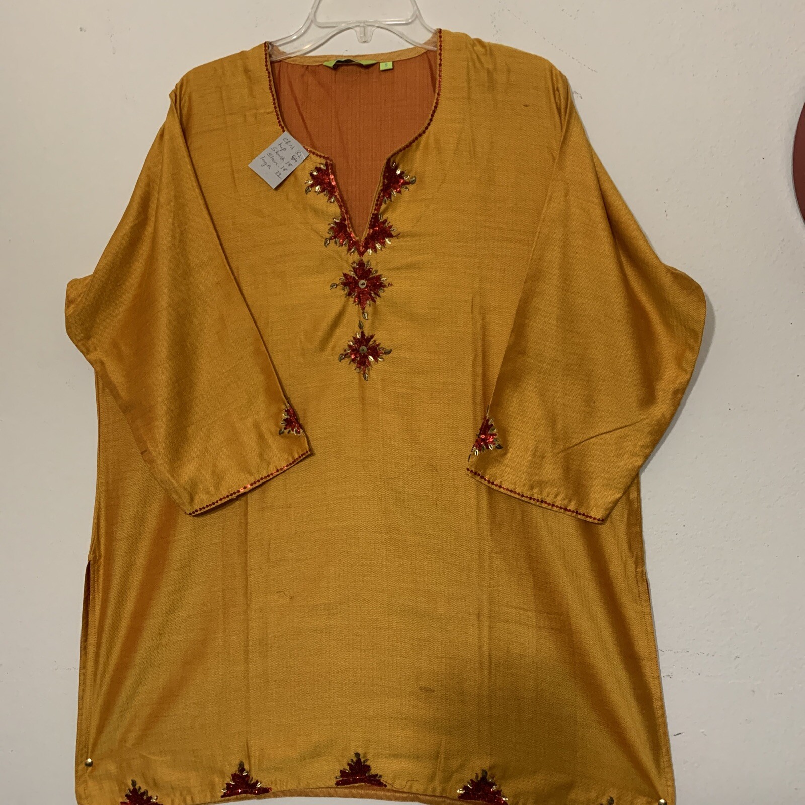BOLLY WOOD STYLE KURTI WORK DONE AROUND THE NECK BUST:52″