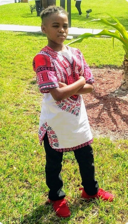 Slim Fit White Kids Traditional Angelina Unisex African Dashiki top in Size 10