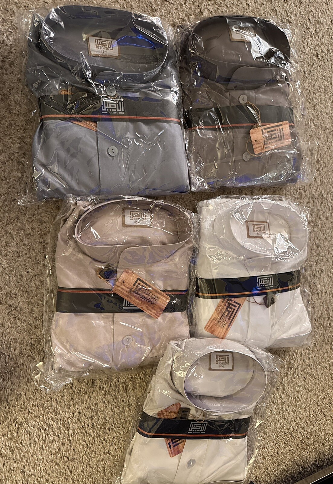 Al Aseel Thobe Saudi Style Full Sleeves Different Sizes & Colors