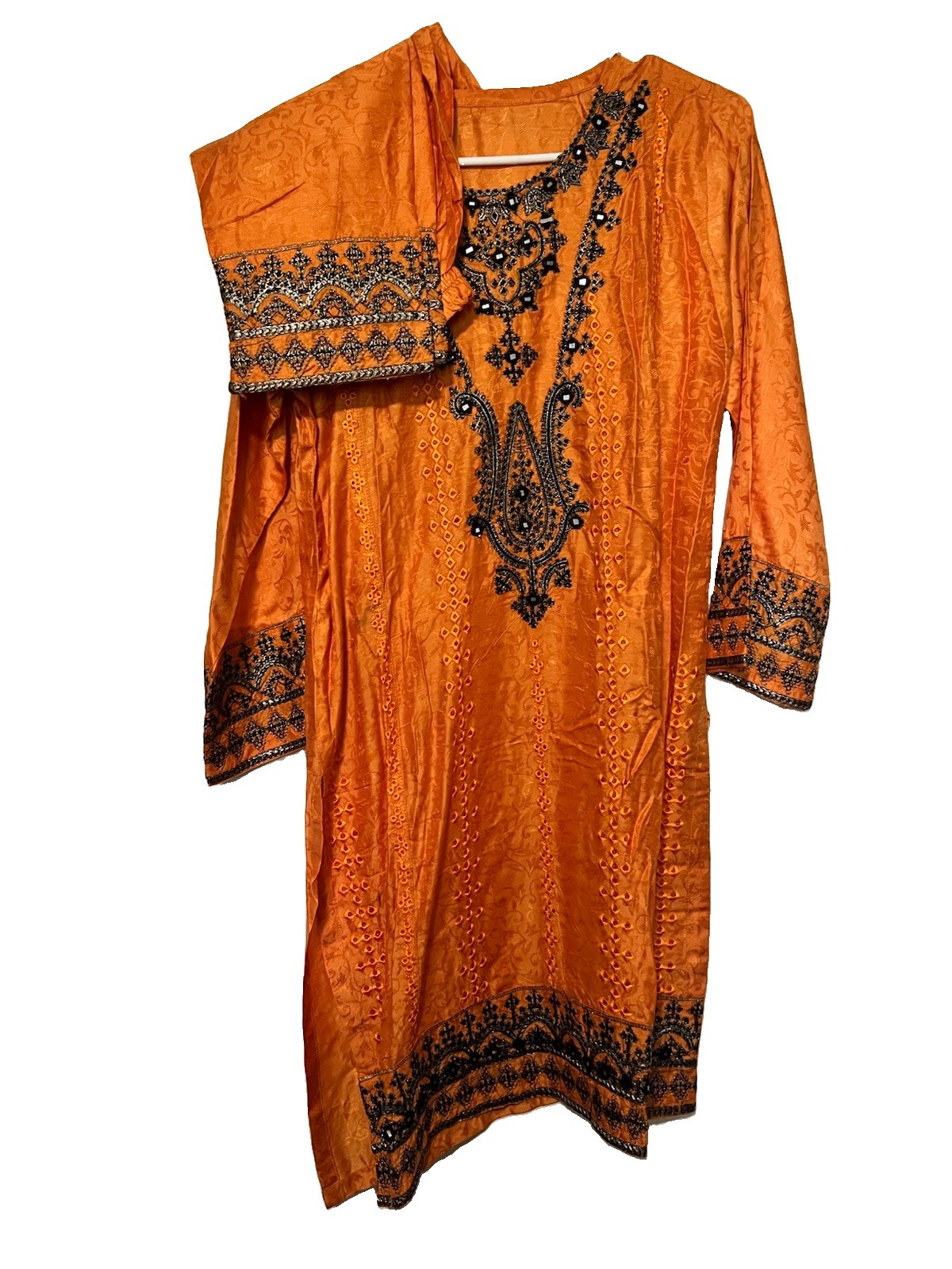 Shalwar Kameez Pakistani Stitched 2 Pcs Embroidered- Free Shipping