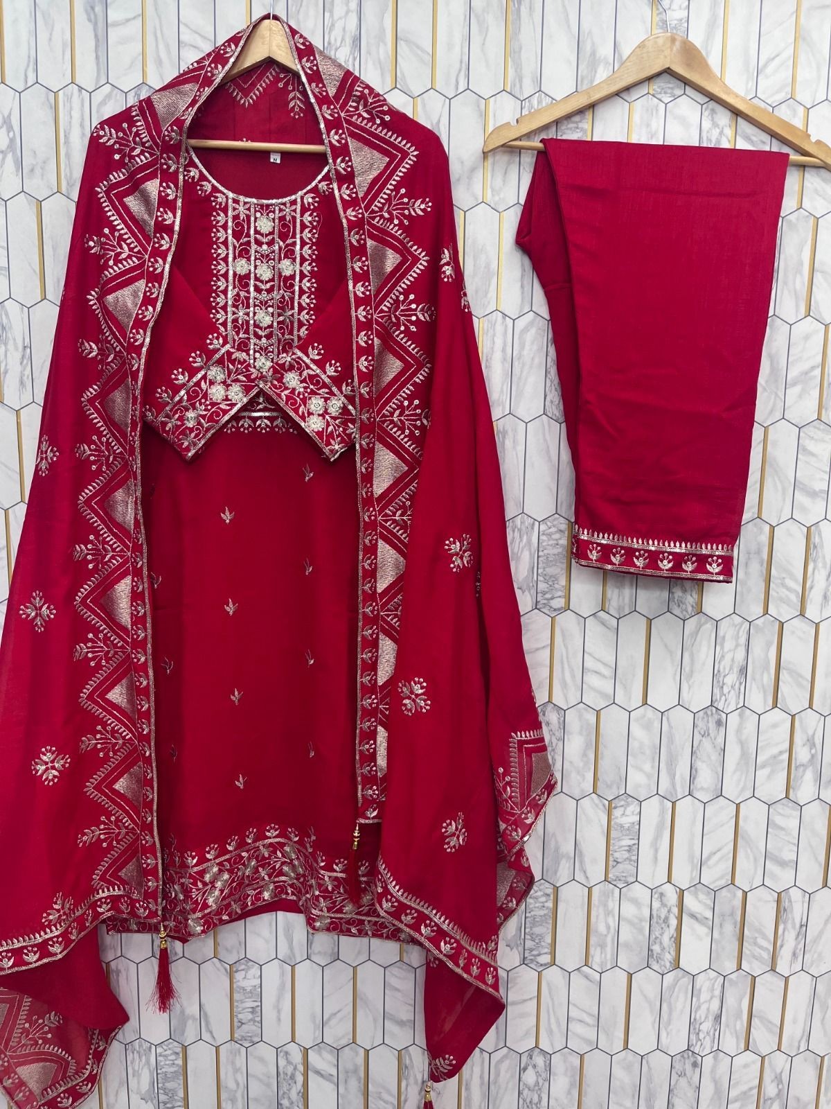 Designer Indian Pakistani top pent Bollywood Dress Party Wear Suit wedding