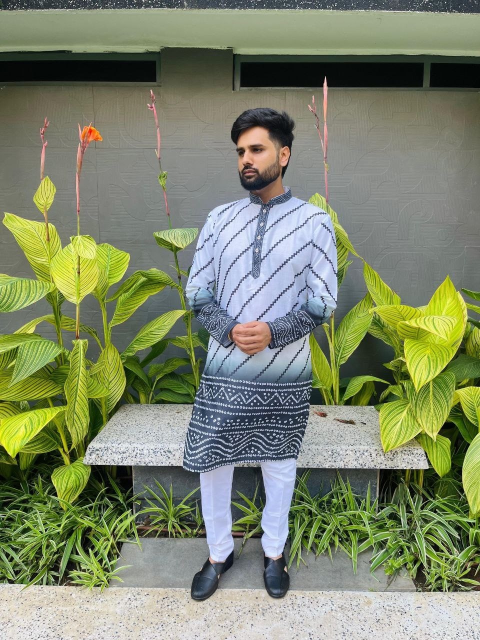 Men Kurta Set Pakistani Kurta Pyjama Indian Suits Sherwani Wedding Party Groom L