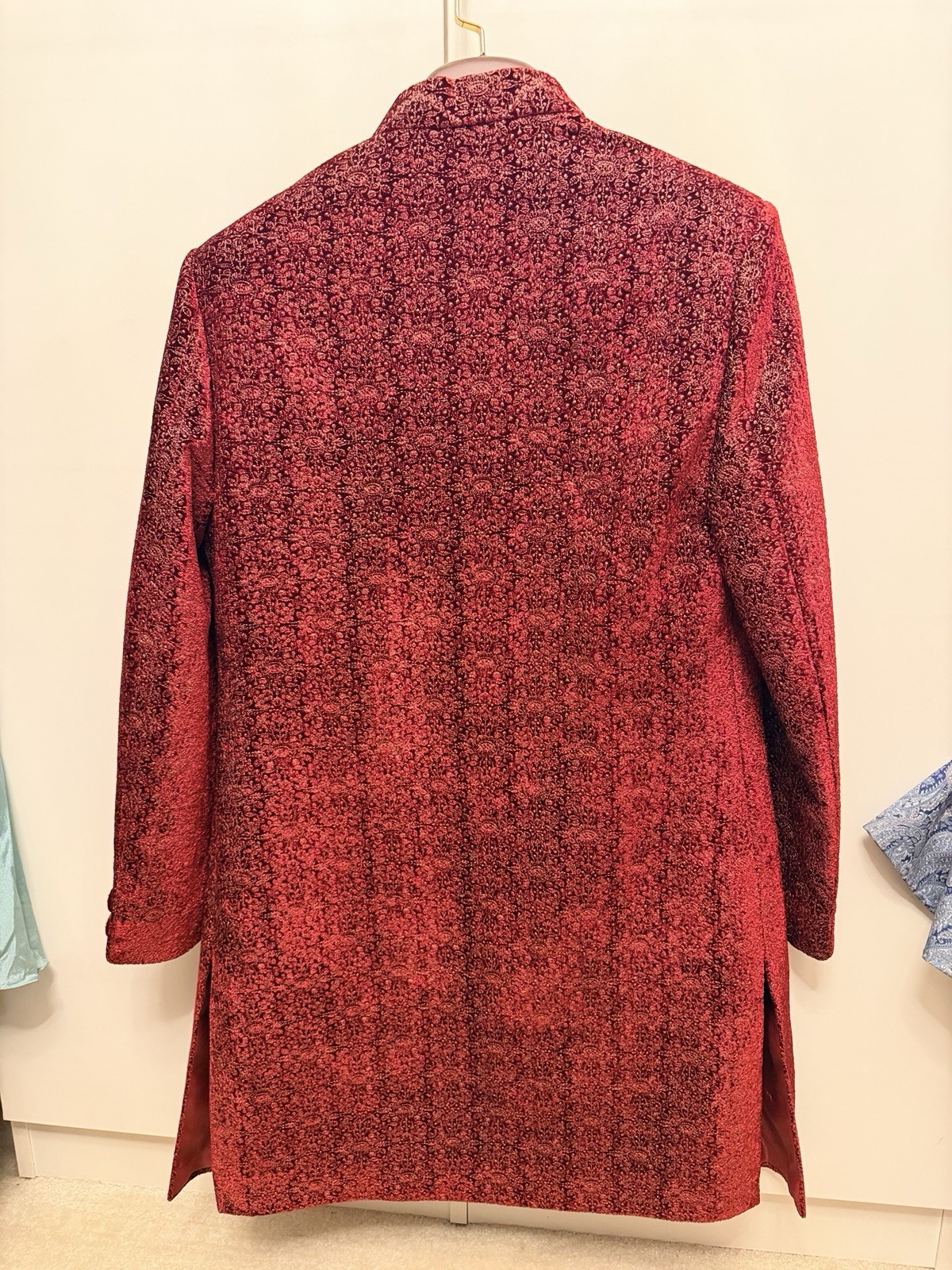 Men’s Sherwani 40 | Maroon | Indian Wedding Formal | Brand New with Tags