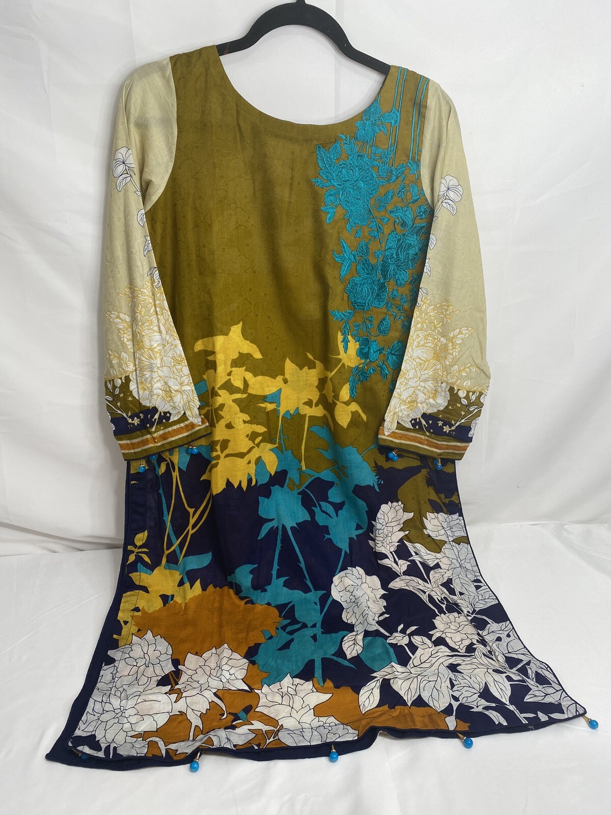 Printed Embroidery Cotton Net Jacquard Kameez Shalwar Lawn Dupatta Bust 40 Pakis