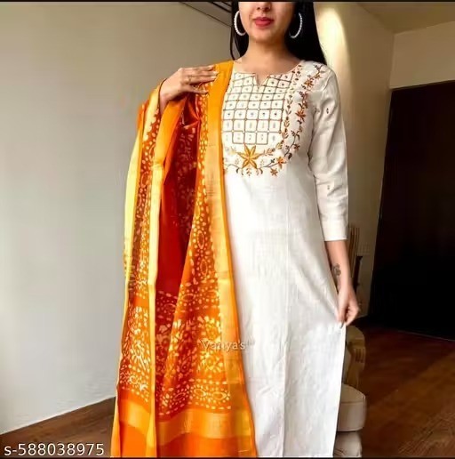 Indian Salwar Kameez Suit Readymade 3Pc Women Party Wear Dress Dupatta