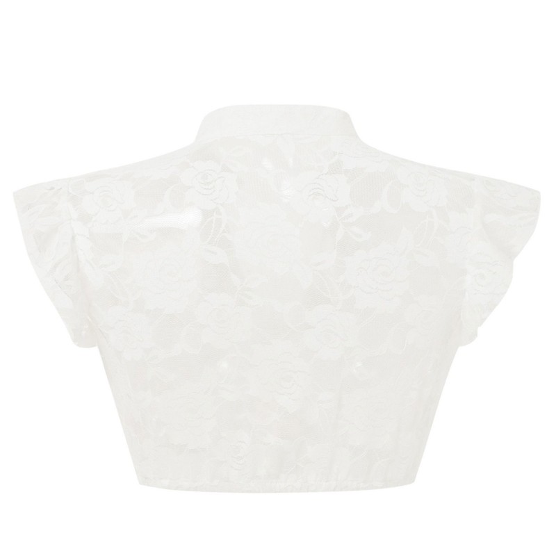 Classical Beer Festival White Shirt Bavarian Oktoberfest Costume Crop Top