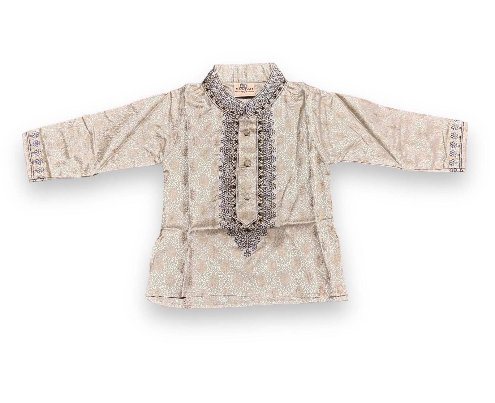 Traditional- Boys Embroidery Work Cotton Kurta