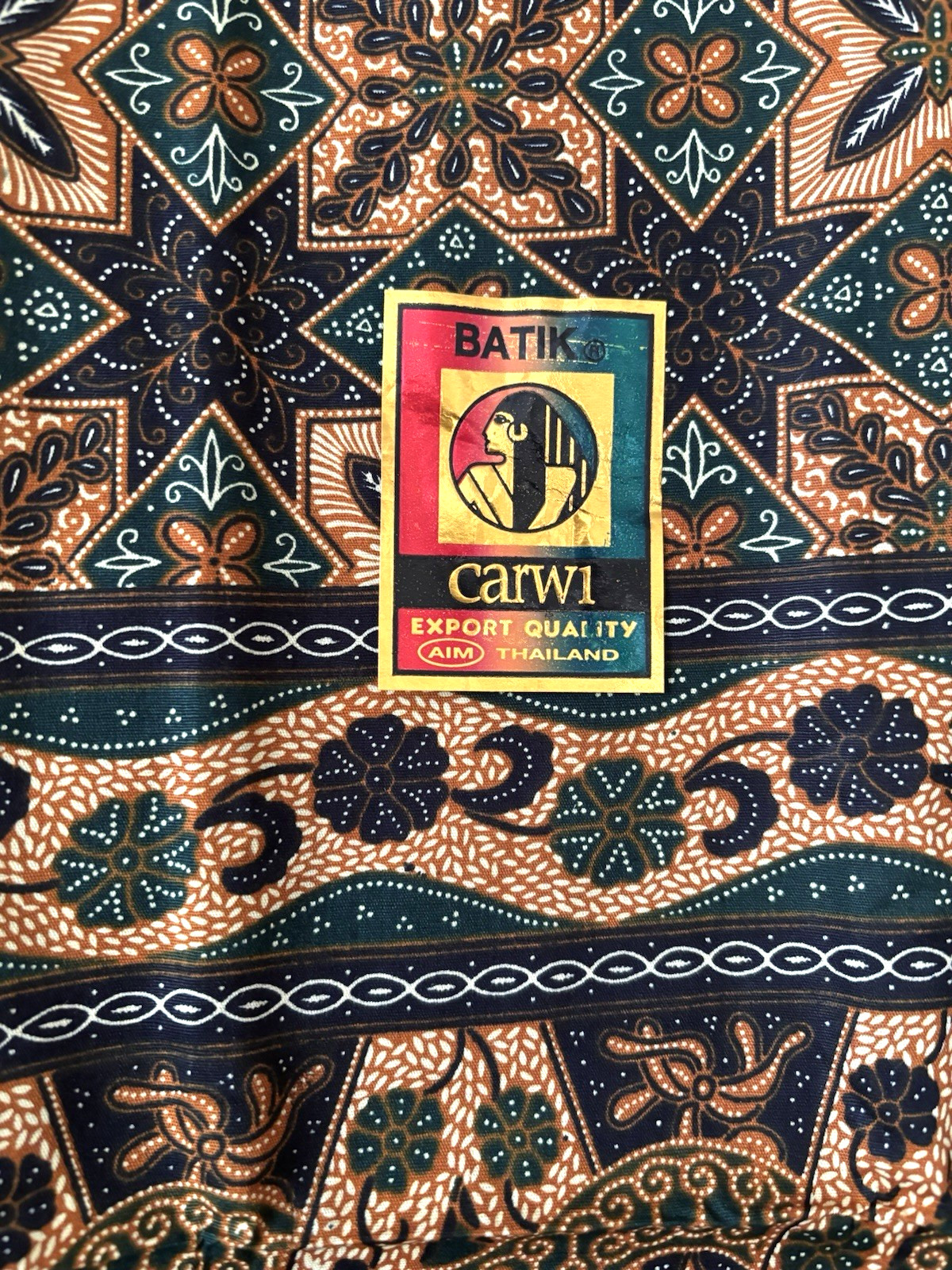 CARW 1 Traditional Batik Women’s 68″ x 41″ Floral Sarong Multicolor Cotton R3O18