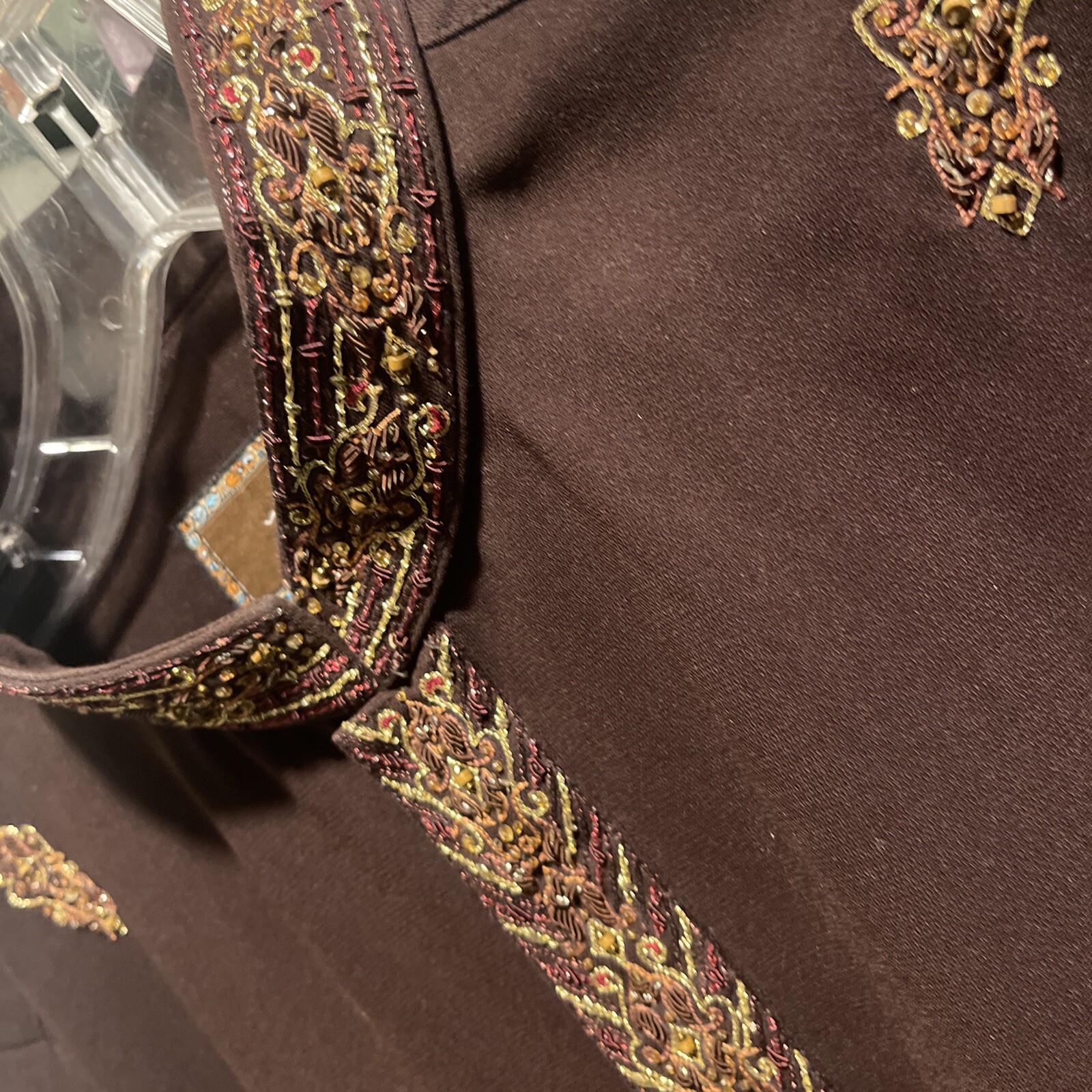 Men’s Black Shirt Kurta Cotton Ethnic Clothing Dress Jewel Brand Brow Without PJ