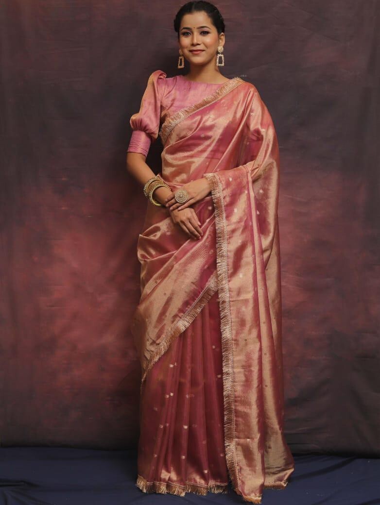 indian pakistani bollywood designer sarees banarasi tissue party wear premium qu