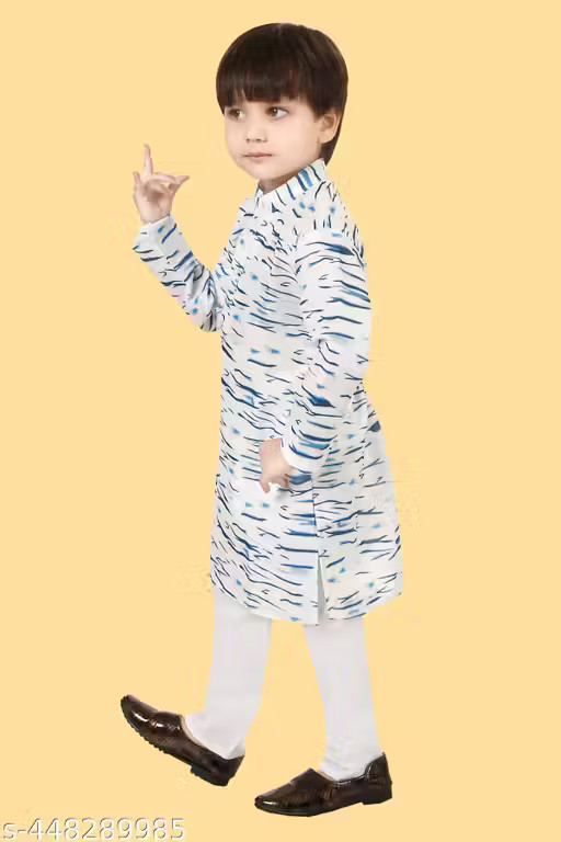 BOYS ETHNIC KURTA & PYJAMA SET Ready To Wear kurta set Without Dupatta