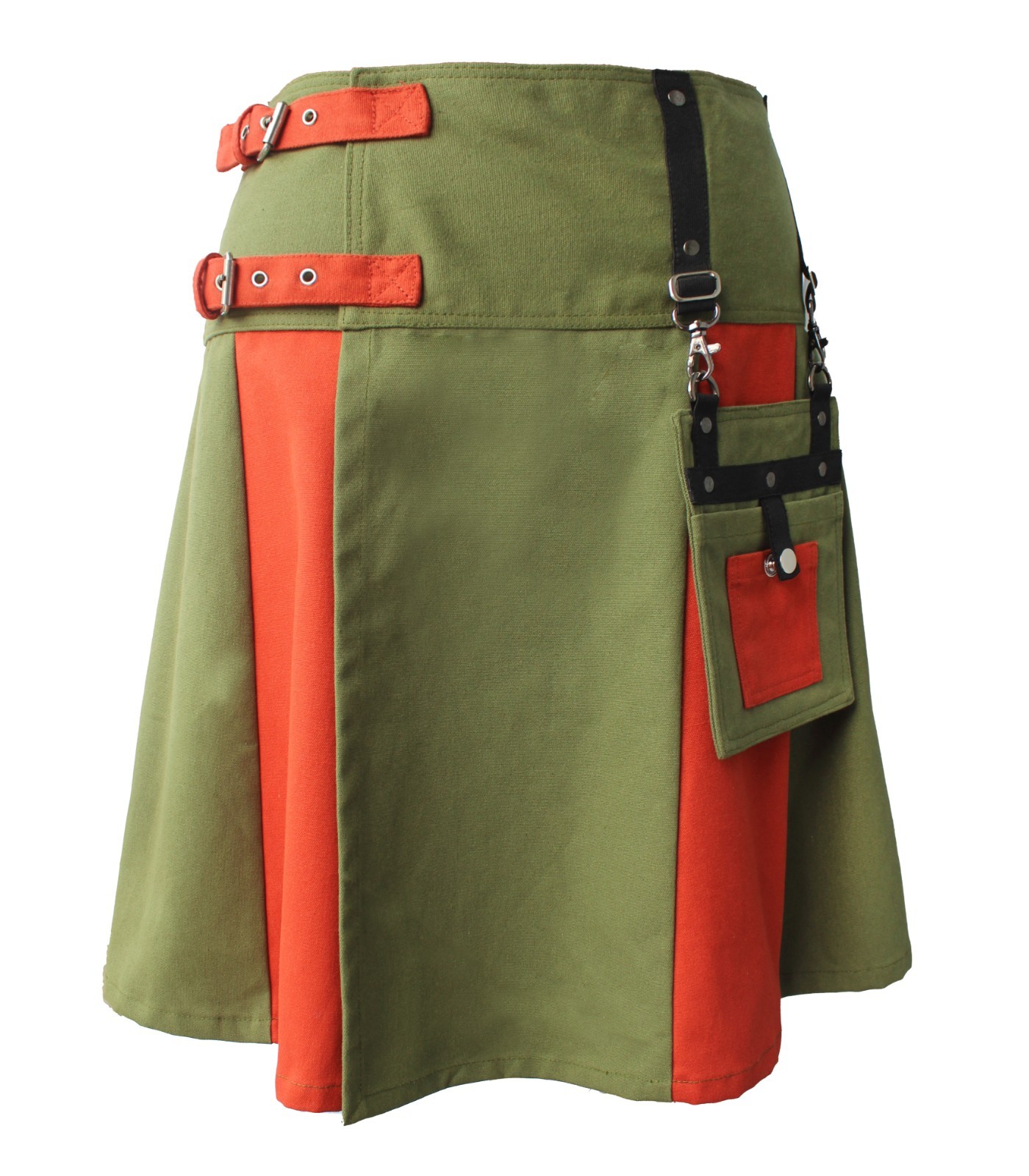 Men’s Scottish Handmade Utility Kilt – Multi Color Canvas & 100% Cotton Kilt