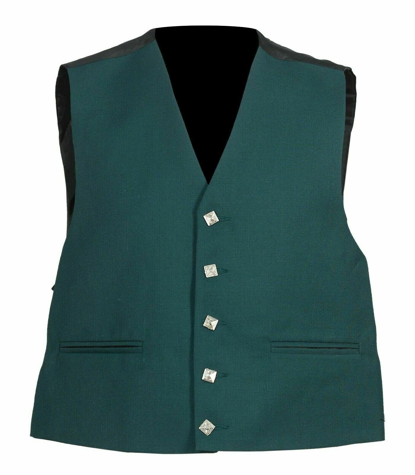Men’s Scottish Green Regulation Doublet Kilt Jacket