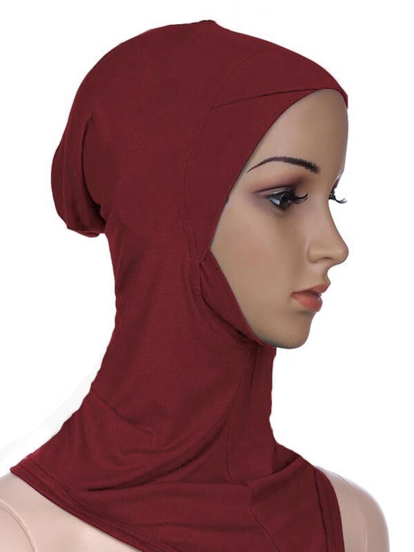 Soft Women Muslim Inner Hijab Hat Islamic Full Cover Underscarf Wrap Bonnet Cap