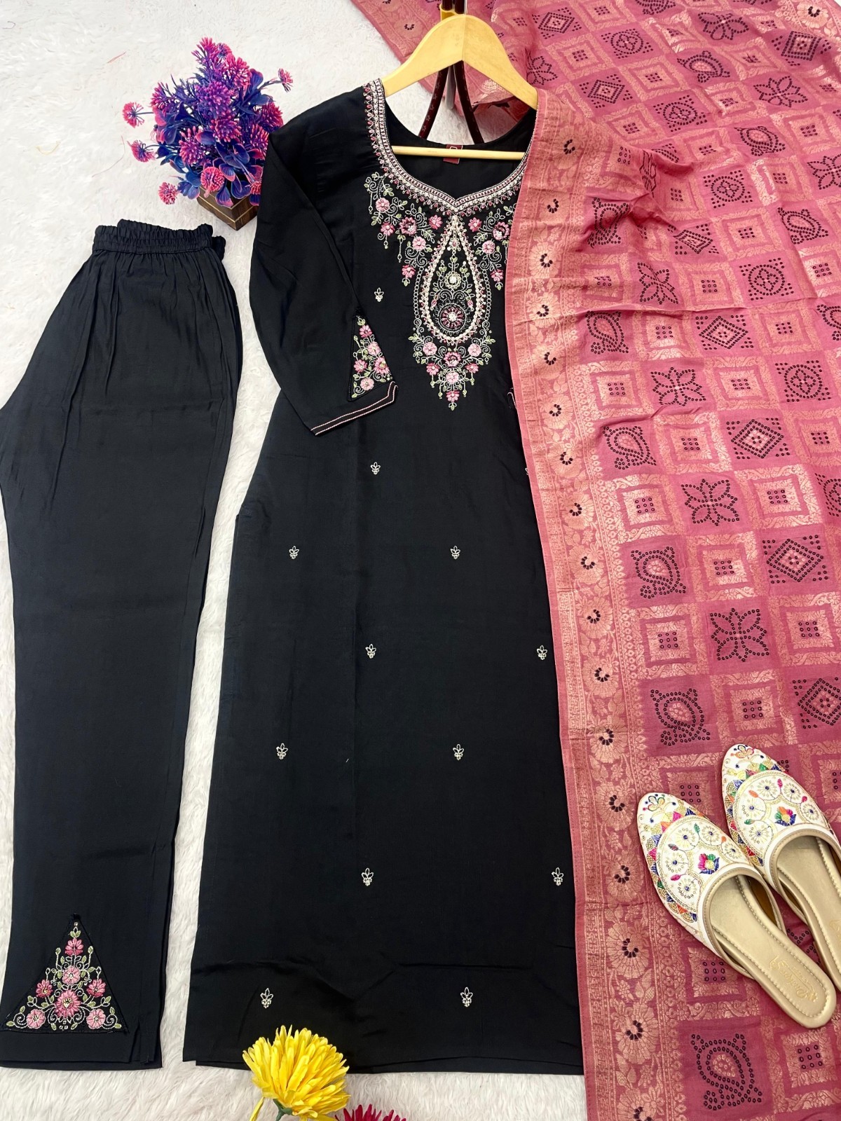 Readymade Kurti Viscose Silk Women Set Heavy Sequence Work Indian Designer Dress