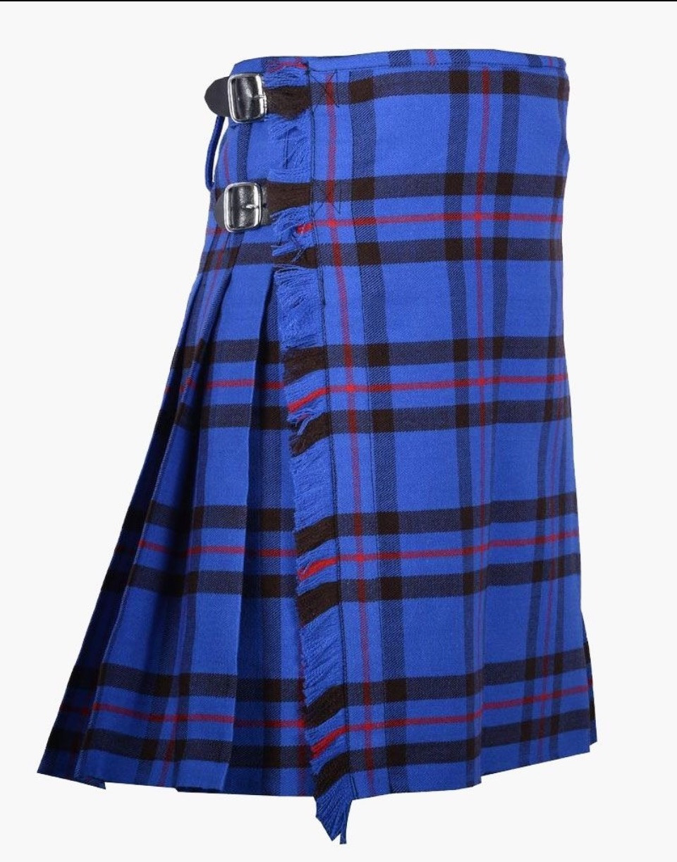 Scottish Elliot Modern Tartan Kilt For Men 8 Yard
