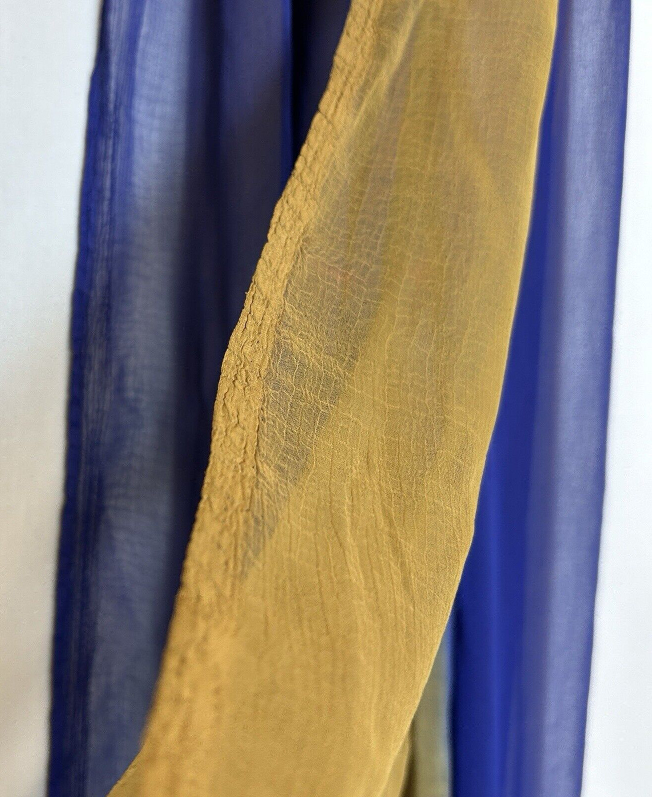 Indian Garment Saree Womens Extra Large Blue Yellow 3 Piece Set