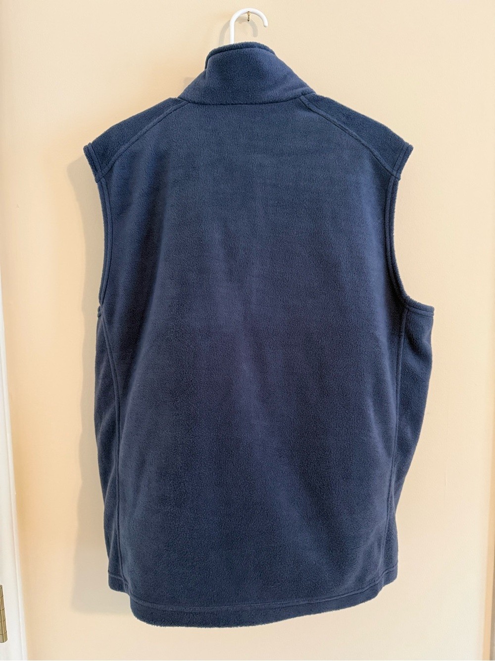 Columbia Men’s Size Large Mountain Full Zip Fleece Vest Navy Blue