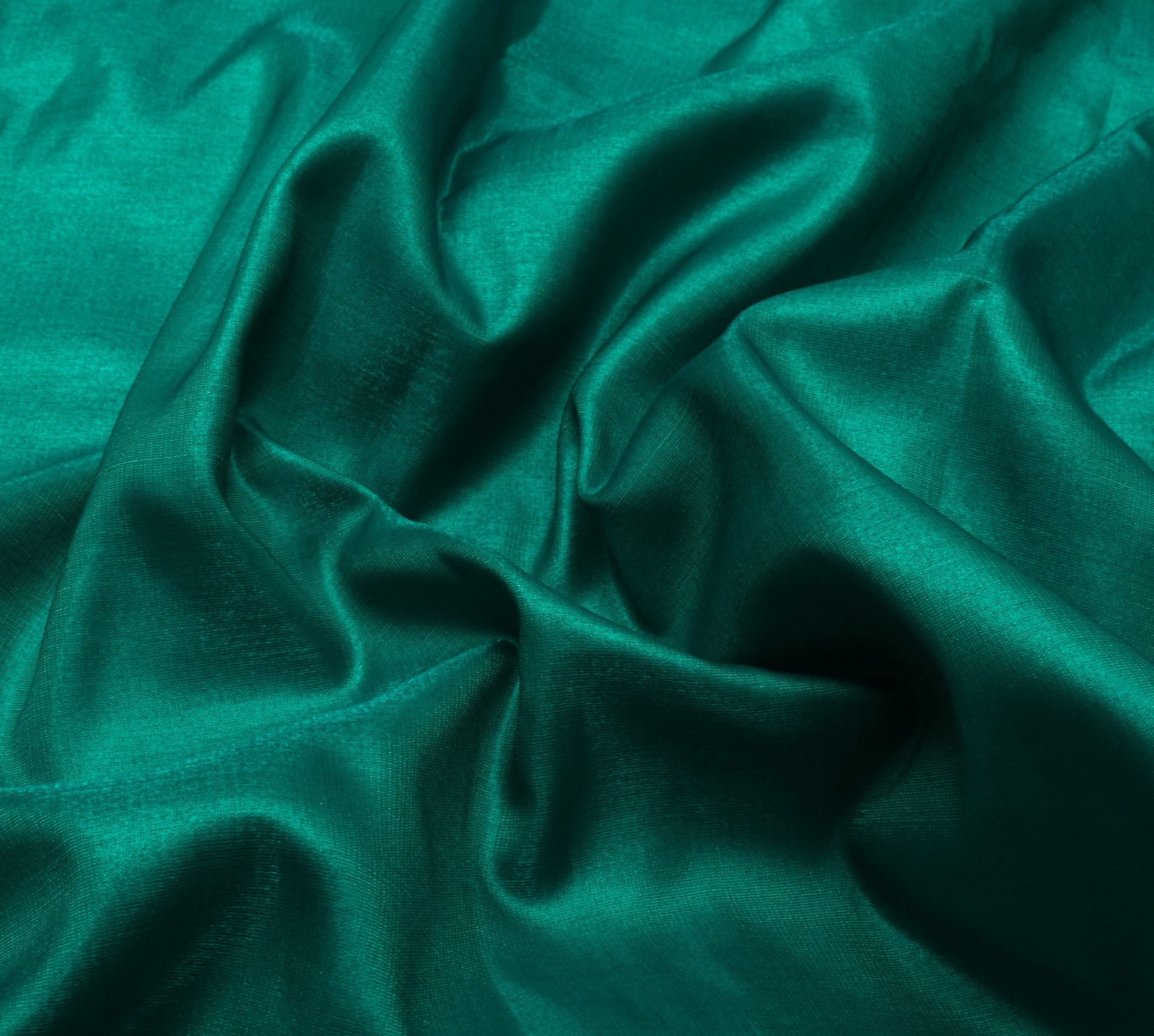 Sushila Vintage HEAVY Green Sari ArtSilk Embroidered Banarasi Brocade 6 YD Sari